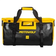 Geantă moto Motowolf multifuncțională, impermeabilă, capacitate mare 40L, pentru călătorii în aer liber, galbenă