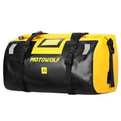 Geantă Moto Motowolf Multifuncțională și Impermeabilă cu Capacitate Mare, Ideală pentru Călătorii în Aer Liber, 40L, Galbena