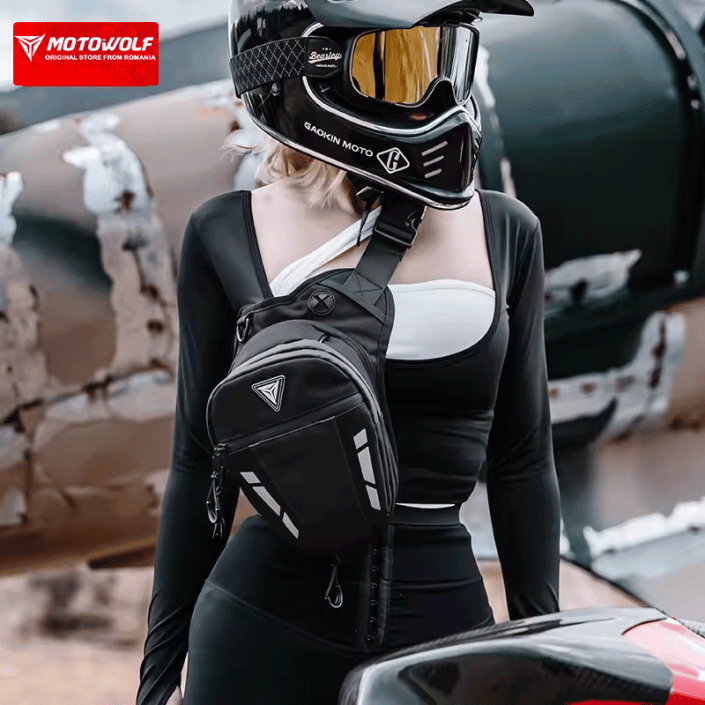 Geantă de Picior, umar, spate Moto Extensibilă, Multifuncțională, Portabilă și Versatilă - Ideală pentru Motocicliști, Motowolf, neagra Geantă de Picior, umar, spate Moto Extensibilă, Multifuncțională, Portabilă și Versatilă - Ideală pentru Motocicliști, Motowolf, neagra