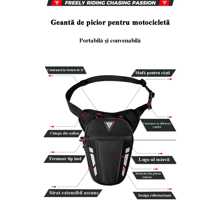 Geantă de Picior, umar, spate Moto Extensibilă, Multifuncțională, Portabilă și Versatilă - Ideală pentru Motocicliști, Motowolf, neagra Geantă de Picior, umar, spate Moto Extensibilă, Multifuncțională, Portabilă și Versatilă - Ideală pentru Motocicliști, Motowolf, neagra