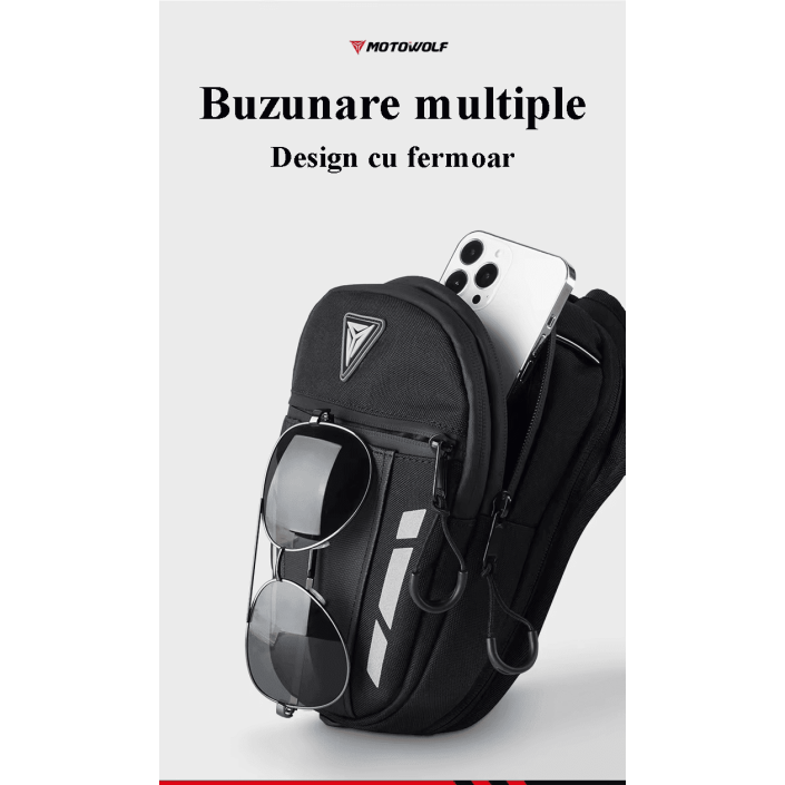 Geantă de Picior, umar, spate Moto Extensibilă, Multifuncțională, Portabilă și Versatilă - Ideală pentru Motocicliști, Motowolf, neagra Geantă de Picior, umar, spate Moto Extensibilă, Multifuncțională, Portabilă și Versatilă - Ideală pentru Motocicliști, Motowolf, neagra