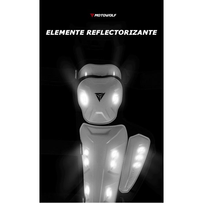 Set genunchiere si cotiere moto, adjustabile, prindere Velcro, eliberare rapida, ventilate, protectie Shell certificata CE, model 1029 Alb, Motowolf Set genunchiere si cotiere moto, adjustabile, prindere Velcro, eliberare rapida, ventilate, protectie Shell certificata CE, model 1029 Alb, Motowolf