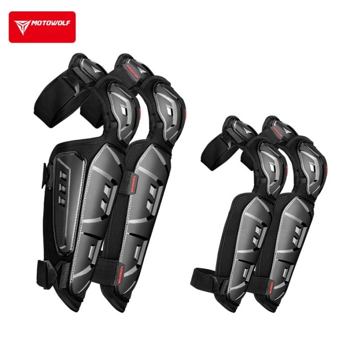 Set genunchiere si cotiere moto, adjustabile, prindere Velcro, eliberare rapida, ventilate, protectie Shell certificata CE, model 1029, Motowolf Set genunchiere si cotiere moto, adjustabile, prindere Velcro, eliberare rapida, ventilate, protectie Shell certificata CE, model 1029, Motowolf