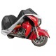 Husa motocicleta MotoWolf 210d, marime 295x110x140, impermeabila, protectie soare, vant, ploaie, interior soft, XXXXL