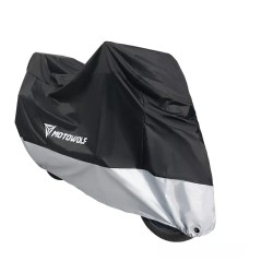 Husa motocicleta MotoWolf 210d, marime 265x105x125, impermeabila, protectie soare, vant, ploaie, interior soft