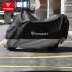 Husa motocicleta MotoWolf 210d, marime 295x110x140, impermeabila, protectie soare, vant, ploaie, interior soft, XXXXL