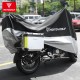 Husa motocicleta MotoWolf 210d, marime 295x110x140, impermeabila, protectie soare, vant, ploaie, interior soft, XXXXL