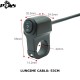 Întrerupător Ghidon Motocicletă, ATV, scuter 12V, aluminiu, 3 pozitii, prindere cadru, Negru