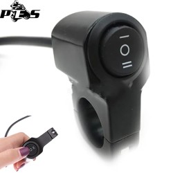 Întrerupător Ghidon Motocicletă, ATV, scuter 12V, aluminiu, 3 pozitii, prindere cadru, Negru