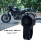 Întrerupător Ghidon Motocicletă, ATV, scuter 12V, aluminiu, 3 pozitii, prindere cadru, Negru
