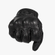 Manusi moto/atv/bicicleta piele cu aerisire Motowolf, protectie carbon, touchscreen, confort, inchidere velcro, Negru