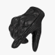 Manusi moto/atv/bicicleta piele cu aerisire Motowolf, protectie carbon, touchscreen, confort, inchidere velcro, Negru