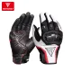 Manusi moto/atv/bicicleta piele MotoWolf, protectie carbon, touchscreen, Airmatic, Alb