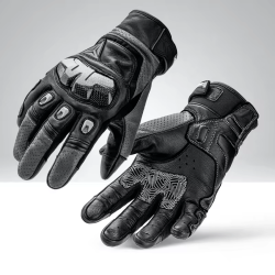Mănuși Moto din Piele perforata MotoWolf - Confort, Protecție și Stil pentru Motocicliști | Manusi Vara Moto, ATV, Scuter, Negru