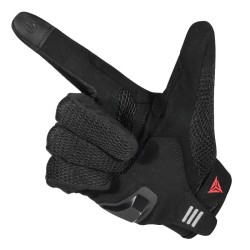 Manusi moto Motowolf textil cu protectii certificate, airmatic, confortabile, potrivite pentru vara, sensibilitate la ecrane, Touchscreen, Negru