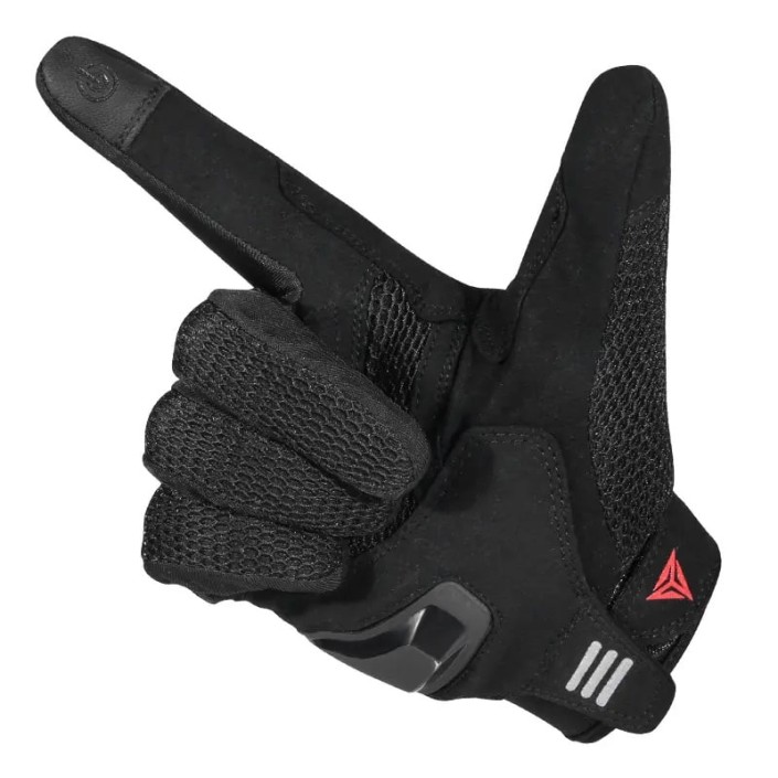 Manusi moto Motowolf textil cu protectii certificate, airmatic, confortabile, potrivite pentru vara, sensibilitate la ecrane, Touchscreen, Negru
