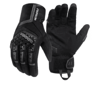 Manusi moto din microfibră antiderapantă și protecție avansată, Motowolf, Confort și control excelent, compatibile cu ecranele telefoanelor, protectii TPR, respirabile, Negru