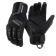 Manusi moto din microfibră antiderapantă și protecție avansată, Motowolf, Confort și control excelent, compatibile cu ecranele telefoanelor, protectii TPR, respirabile, Negru
