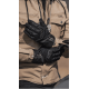 Manusi moto din microfibră antiderapantă și protecție avansată, Motowolf, Confort și control excelent, compatibile cu ecranele telefoanelor, protectii TPR, respirabile, Negru