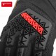 Manusi moto din microfibră antiderapantă și protecție avansată, Motowolf, Confort și control excelent, compatibile cu ecranele telefoanelor, protectii TPR, respirabile, Negru