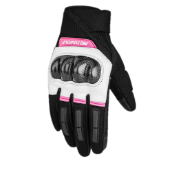 Manusi Moto pentru Femei MOTOWOLF , protectie carbon, protectie articulatii degete, non-slip, touchscreen, Roz