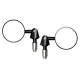 Set 2 oglinzi moto rotunde din aluminiu cu prindere la capatul ghidonului, reglabile, anticoruziune, Pes Holding Set 2 oglinzi moto rotunde din aluminiu cu prindere la capatul ghidonului, reglabile, anticoruziune, Pes Holding