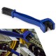 Perie pentru curatat lant moto, bicicleta, Albastru, Pes holding Perie pentru curatat lant moto, bicicleta, Albastru, Pes holding