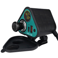 Priză USB, Type-C, bricheta 66W pentru motociclete, ATV-uri și scutere – Încărcare rapidă, voltmetru, senzor de temperatură și capac impermeabil