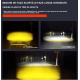 Set 2 Proiectoare LED cu Lupă pentru Motocicletă - Dimensiuni Mici, Intensitate Reglabilă, Comandă Wireless, 8000LM Set 2 Proiectoare LED cu Lupă pentru Motocicletă - Dimensiuni Mici, Intensitate Reglabilă, Comandă Wireless, 8000LM