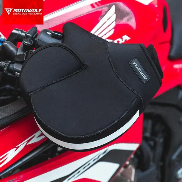 Set 2 protectii vant maini pentru ghidon moto , impermeabile, interior calduros, potrivite pentru vremea rece, universale, Motowolf Set 2 protectii vant maini pentru ghidon moto , impermeabile, interior calduros, potrivite pentru vremea rece, universale, Motowolf