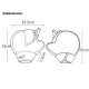 Set 2 protectii vant maini pentru ghidon moto , impermeabile, interior calduros, potrivite pentru vremea rece, universale, Motowolf Set 2 protectii vant maini pentru ghidon moto , impermeabile, interior calduros, potrivite pentru vremea rece, universale, Motowolf