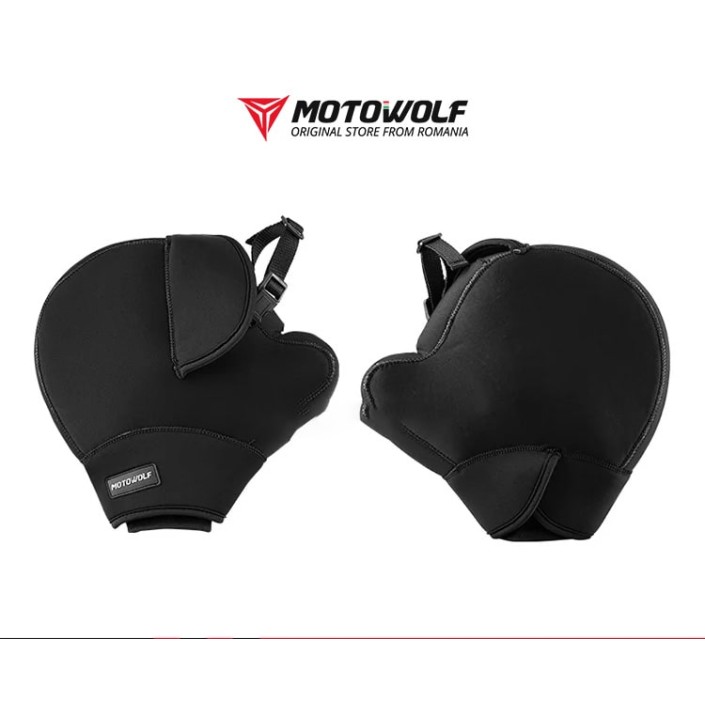 Set 2 protectii vant maini pentru ghidon moto , impermeabile, interior calduros, potrivite pentru vremea rece, universale, Motowolf Set 2 protectii vant maini pentru ghidon moto , impermeabile, interior calduros, potrivite pentru vremea rece, universale, Motowolf