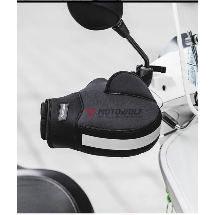 Set 2 protectii vant maini pentru ghidon moto , impermeabile, interior calduros, potrivite pentru vremea rece, universale, Motowolf Set 2 protectii vant maini pentru ghidon moto , impermeabile, interior calduros, potrivite pentru vremea rece, universale, Motowolf