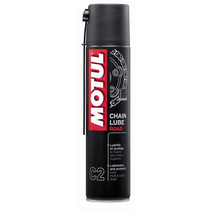 Spray ungere lant MOTUL C2+ Chain Lube Road+, 400 ml, cu teflon