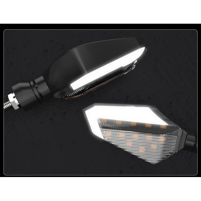 Set semnalizari moto, atv, scuter Led, DRL, Daylight White, Pes Holding Set semnalizari moto, atv, scuter Led, DRL, Daylight White, Pes Holding