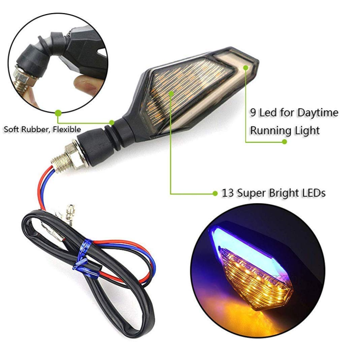 Set semnalizari moto, atv, scuter Led, DRL, Daylight White, Pes Holding Set semnalizari moto, atv, scuter Led, DRL, Daylight White, Pes Holding
