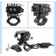 Set 2 proiectoare moto LED cu putere mare, rezistente la apă, corp aluminiu, 2 culori, 6500K, prindere cadru Set 2 proiectoare moto LED cu putere mare, rezistente la apă, corp aluminiu, 2 culori, 6500K, prindere cadru