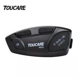 Sistem de comunicare moto Toucare® T30-S PRO, conferinta 32 rideri Simultan, Bluetooth v5.0, 1200 m, conectivitate 32 rideri, noise cancel, music share