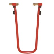 Stander/cric de motocicleta fata universal, reglabil, include 1 tip de prindere, Rosu