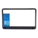 Suport placuta inmatriculare moto, potrivit pentru motocicleta, scuter, atv, 24.7 cm x 14.6 cm, Negru