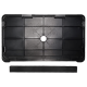 Suport placuta inmatriculare moto, potrivit pentru motocicleta, scuter, atv, 24.7 cm x 14.6 cm, Negru