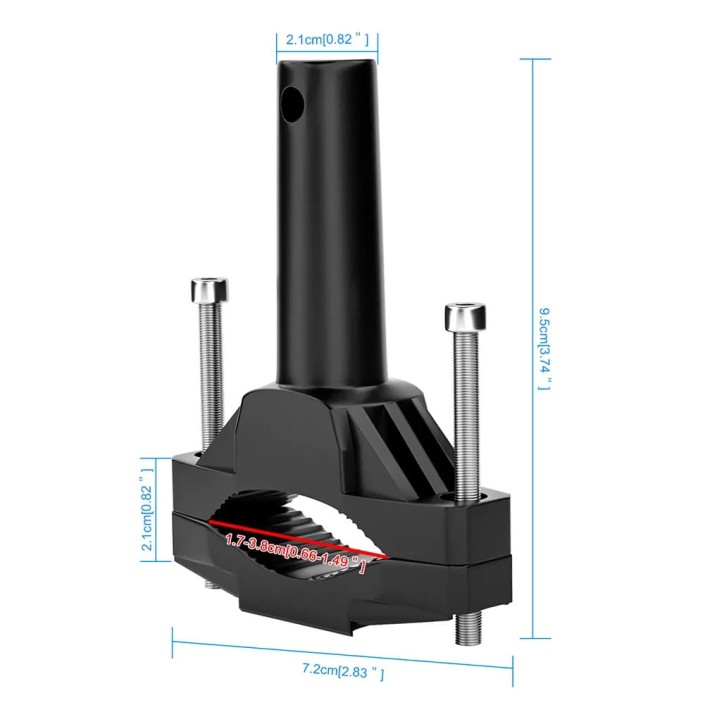 Suport proiector moto universal, ajustabil pentru fixarea echipamentelor suplimentare, aluminiu Suport proiector moto universal, ajustabil pentru fixarea echipamentelor suplimentare, aluminiu
