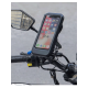 Suport Moto Telefon 360° Rotativ cu Carcasă Impermeabilă și Încărcare USB - Compatibil Telefoane 4.7-6.6 inch, prindere cadru+oglinda