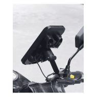 Suport Moto Telefon 360° Rotativ cu Carcasă Impermeabilă și Încărcare USB - Compatibil Telefoane 4.7-6.6 inch, prindere cadru+oglinda