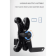 Suport Moto Telefon 360° Rotativ cu Carcasă Impermeabilă și Încărcare USB - Compatibil Telefoane 4.7-6.6 inch, prindere cadru+oglinda