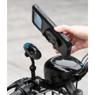 Suport telefon moto, atv, scuter, bicicleta priza USB de 2.1 A, impermeabil, touchscreen, reglabil, prindere ghidon