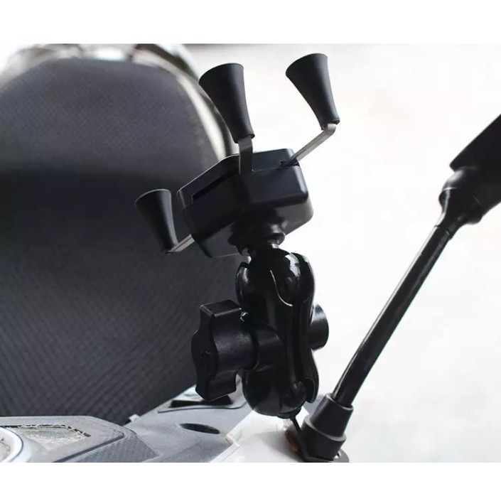 Suport telefon moto, atv, bicicleta XGRIP, prindere oglinda Pes Holding