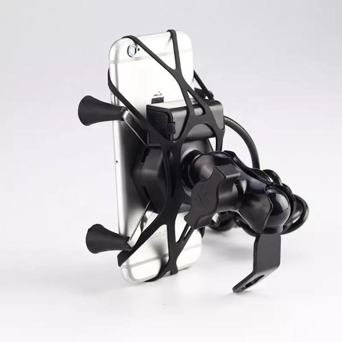 Suport telefon moto, atv, bicicleta XGRIP, prindere oglinda Pes Holding